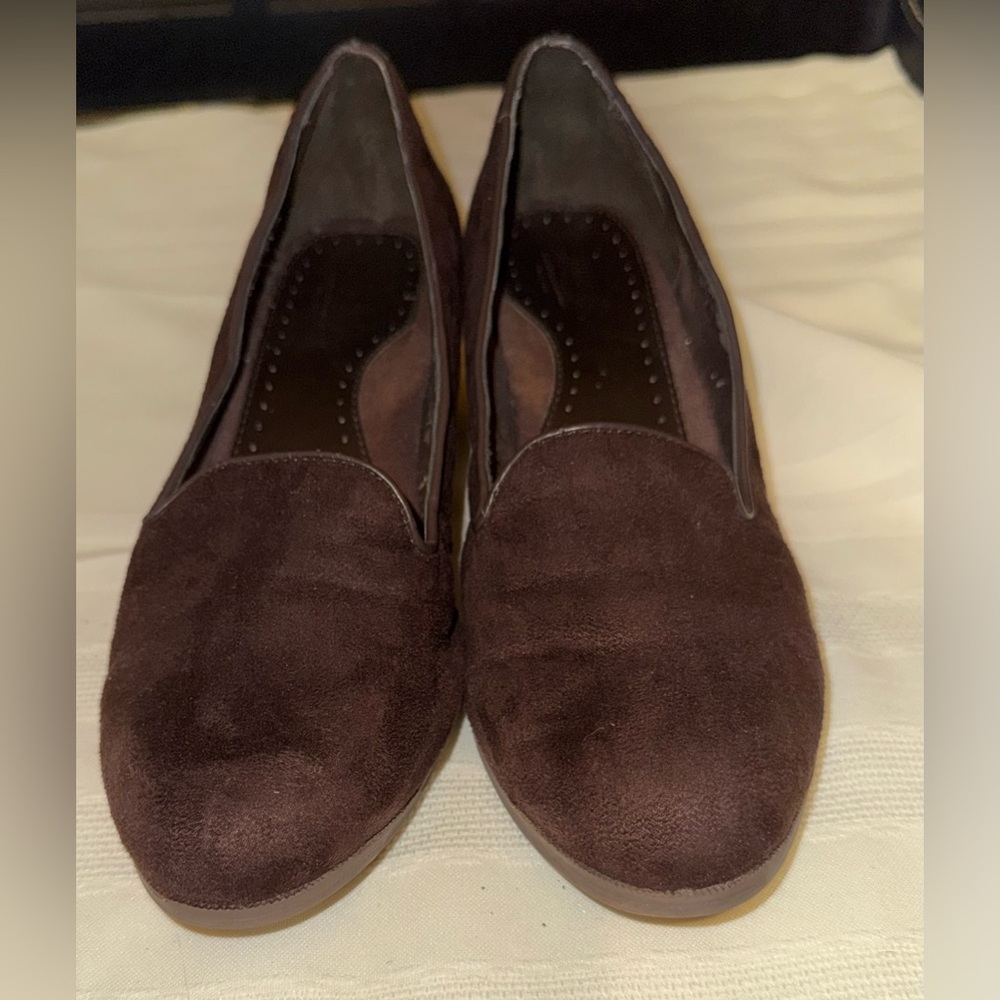G.H. Bass & Co. Women's Suede Loafers in Dark Brown